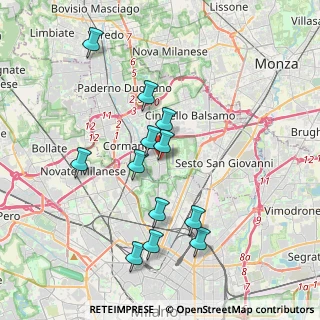 Mappa Via Mulino, 20091 Bresso MI, Italia (3.60583)