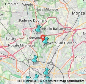 Mappa , 20091 Bresso MI, Italia (6.25091)