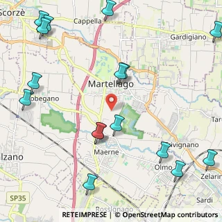 Mappa Via dei Ronconi, 30030 Martellago VE, Italia (2.92563)
