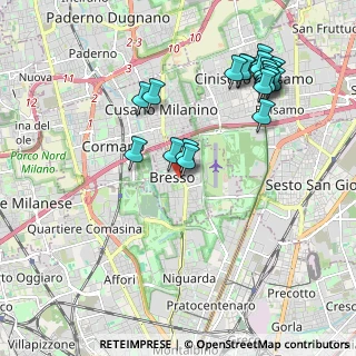 Mappa Via Vittorio Veneto, 20091 Bresso MI, Italia (2.157)