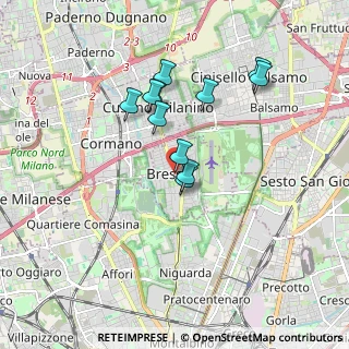 Mappa Via Vittorio Veneto, 20091 Bresso MI, Italia (1.48909)