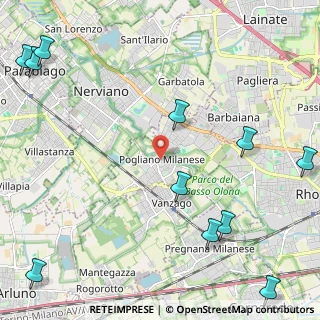 Mappa Via F. Filzi, 20010 Pogliano Milanese MI, Italia (3.25636)