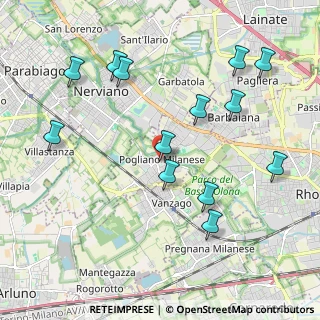 Mappa Piazza Enzo Tarantelli, 20005 Pogliano Milanese MI, Italia (2.21769)