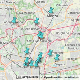 Mappa Via S. Giovanna D'Arco, 20099 Sesto San Giovanni MI, Italia (4.82438)