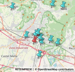 Mappa Via Annibale Calini, 25121 Brescia BS, Italia (3.53417)