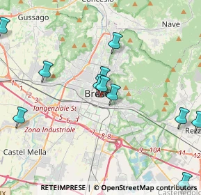 Mappa Via Annibale Calini, 25121 Brescia BS, Italia (4.93167)