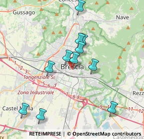 Mappa Via Annibale Calini, 25121 Brescia BS, Italia (3.54091)