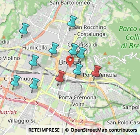 Mappa Via Annibale Calini, 25121 Brescia BS, Italia (1.71455)