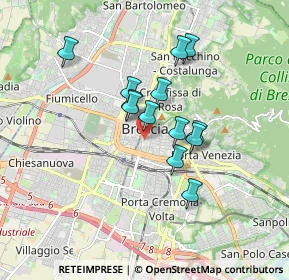 Mappa Via Annibale Calini, 25121 Brescia BS, Italia (1.34308)