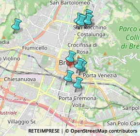 Mappa Via Annibale Calini, 25121 Brescia BS, Italia (1.70818)