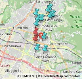 Mappa Via Annibale Calini, 25121 Brescia BS, Italia (1.55077)