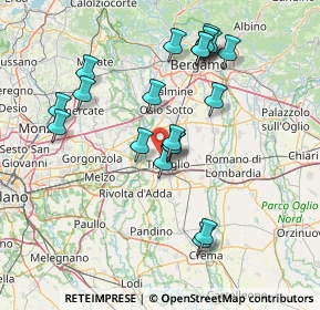 Mappa Via Geromina, 24047 Treviglio BG, Italia (14.6095)