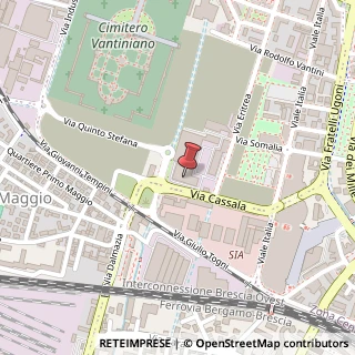 Mappa Via Cassala, 38, 25126 Brescia, Brescia (Lombardia)