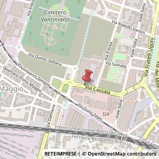 Mappa Via Cassala,  94, 25126 Brescia, Brescia (Lombardia)