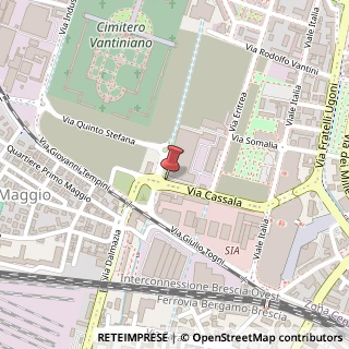 Mappa Via Cassala, 72, 25126 Brescia, Brescia (Lombardia)