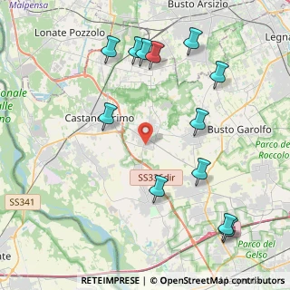 Mappa SP per Cuggiono, 20010 Buscate MI, Italia (4.82167)