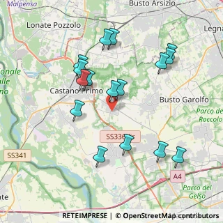 Mappa SP per Cuggiono, 20010 Buscate MI, Italia (3.87063)