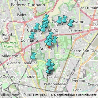 Mappa Via del Molino, 20091 Bresso MI, Italia (1.6925)