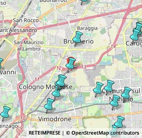 Mappa Via Cava Rossa, 20093 Cologno Monzese MI, Italia (3.048)