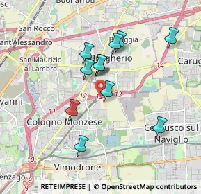 Mappa Via Cava Rossa, 20093 Cologno Monzese MI, Italia (1.53667)