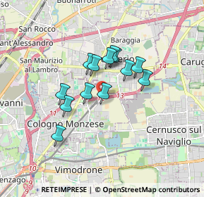 Mappa Via Cava Rossa, 20093 Cologno Monzese MI, Italia (1.25538)