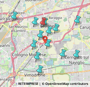 Mappa Via Cava Rossa, 20093 Cologno Monzese MI, Italia (1.74857)