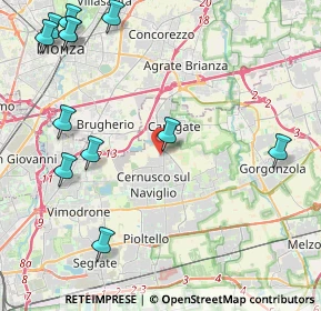 Mappa Via Pasubio, 20063 Cernusco sul Naviglio MI, Italia (5.65833)