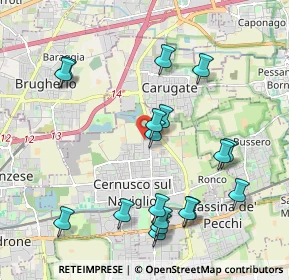 Mappa Via Pasubio, 20063 Cernusco sul Naviglio MI, Italia (2.17056)