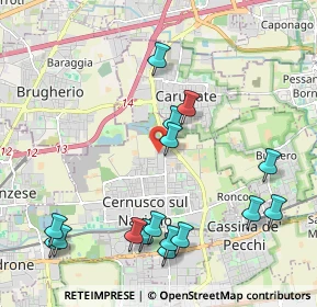 Mappa Via Pasubio, 20063 Cernusco sul Naviglio MI, Italia (2.39188)