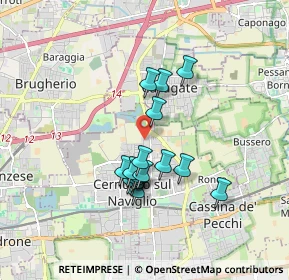 Mappa Via Pasubio, 20063 Cernusco sul Naviglio MI, Italia (1.41125)