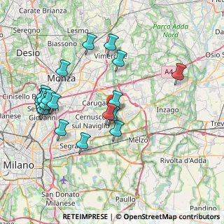 Mappa Vicolo Sant'Antonio, 20060 Bussero MI, Italia (8.4055)