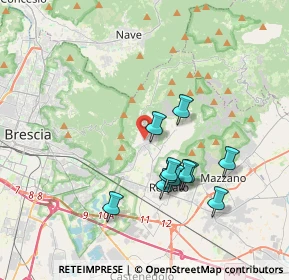 Mappa Via Franzoni, 25082 Botticino BS, Italia (3.32545)