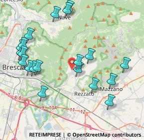 Mappa Via Franzoni, 25082 Botticino BS, Italia (4.564)