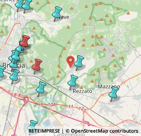Mappa Via Franzoni, 25082 Botticino BS, Italia (5.84706)