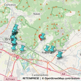 Mappa Via Franzoni, 25082 Botticino BS, Italia (5.209)
