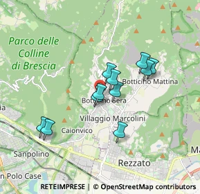 Mappa Via Franzoni, 25082 Botticino BS, Italia (1.39364)