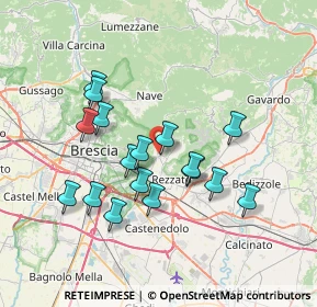 Mappa Via Franzoni, 25082 Botticino BS, Italia (6.51176)