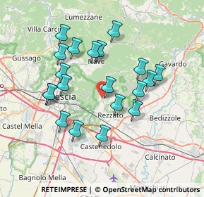Mappa Via Franzoni, 25082 Botticino BS, Italia (6.765)
