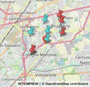 Mappa Via Ovidio, 20093 Cologno Monzese MI, Italia (1.44091)