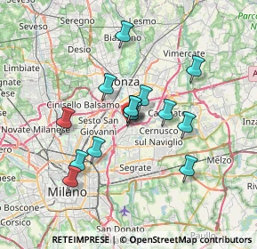 Mappa Via Ovidio, 20093 Cologno Monzese MI, Italia (5.73214)
