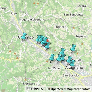 Mappa Via Giacomo Puccini, 36072 Chiampo VI, Italia (1.59077)