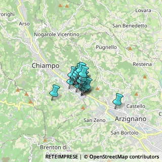 Mappa Via Giacomo Puccini, 36072 Chiampo VI, Italia (0.648)
