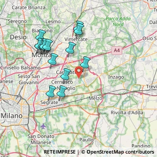Mappa Via Sandro Pertini, 20060 Bussero MI, Italia (7.982)