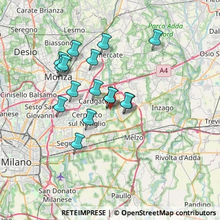 Mappa Via Sandro Pertini, 20060 Bussero MI, Italia (6.40125)