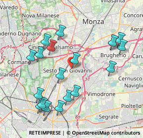 Mappa Via Emilio Caldara, 20099 Sesto San Giovanni MI, Italia (4.26263)