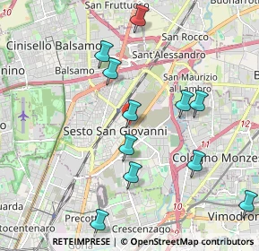 Mappa Via Emilio Caldara, 20099 Sesto San Giovanni MI, Italia (2.08727)