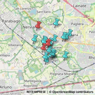 Mappa Via Roma, 20005 Pogliano Milanese MI, Italia (1.114)