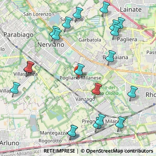 Mappa Via Roma, 20005 Pogliano Milanese MI, Italia (2.7885)