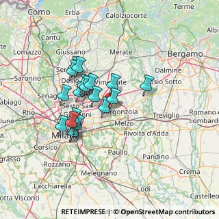 Mappa Via A. Negri, 20060 Bussero MI, Italia (11.37)
