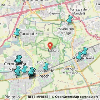 Mappa Via A. Negri, 20060 Bussero MI, Italia (3.009)